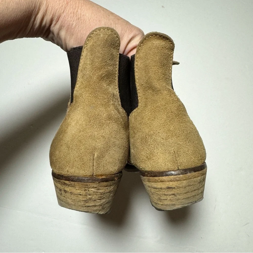 Ganni Suede Western Boots